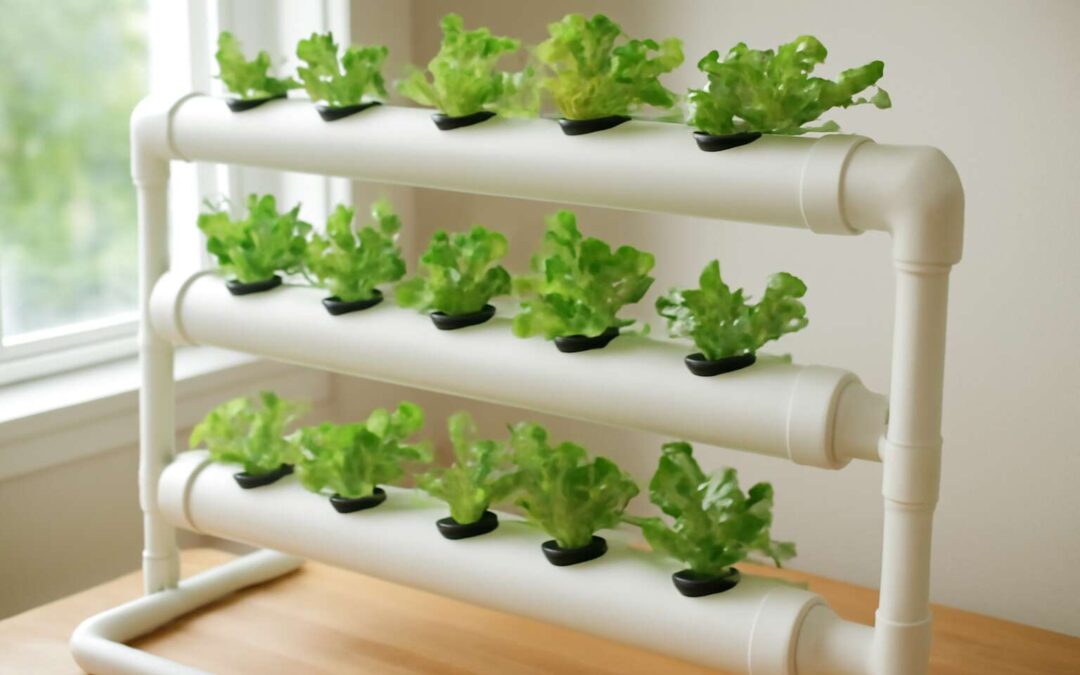 Grow more with a hydroponic system using pvc pipe – easy, affordable, and compact.