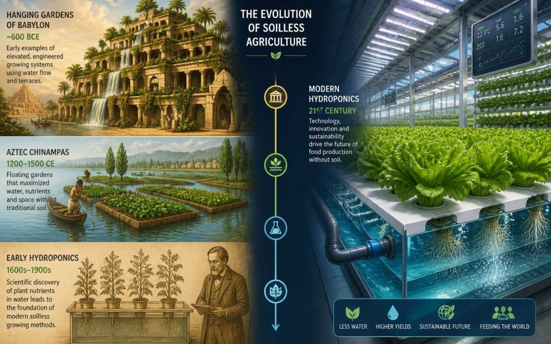 When was hydroponics made? A brief history of soilless farming.