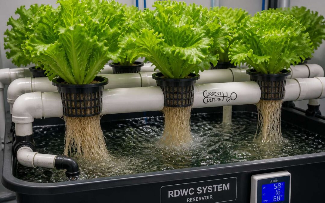 Hydroponic system rdwc saves water and boosts growth.